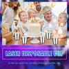 Disposable Silver Drinking Party Paper Cups 9 oz Iridescent Disco