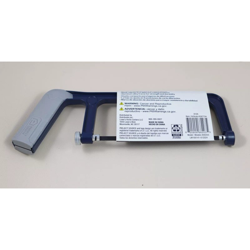 Project Source 6 inch Junior Hacksaw New- Project Source