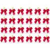 Pack of 24 Satin Bows Christmas Tree 6 cm Satin