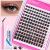 Frinail Fluffy Eyelash Extension Kit 144pcs Lash Clusters 10-16mm Wispy