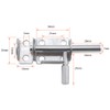 SeonFook 2pcs Sliding Barrel Bolt Round Bar Latch Stainless Steel