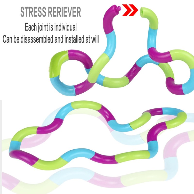 HoAhaMay Pack of 6 Stress Reducing Twister Toys, Hand Wrap