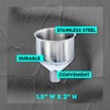 SE Stainless Steel Funnel for Flasks Bottles and Mini Bottles,