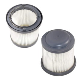 HQRP 2-pack Washable Filter compatible with Black & Decker BDH1200PVAV Pivot, BDH1200FVAV Flex Car Handheld Vacuum Auto Vac PVF110