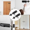 2 PCS Sliding Bolt Lock, Stainless Steel Gate Bolt Black