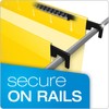 Pendaflex SureHook Reinforced Hanging Folders, Legal Size, Yellow, 1/5 Cut,
