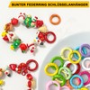 Carabiner Round, 25 mm Carabiner Hook Round Key Ring, Small