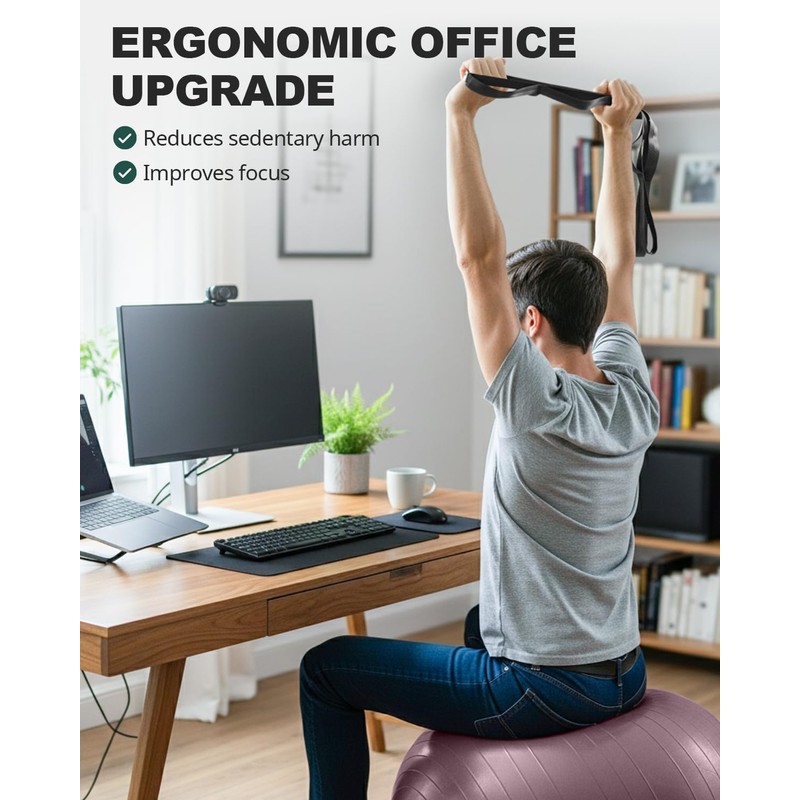 Trideer Yoga Ball for Pregnancy Office Ball Chair– Exercise Ball