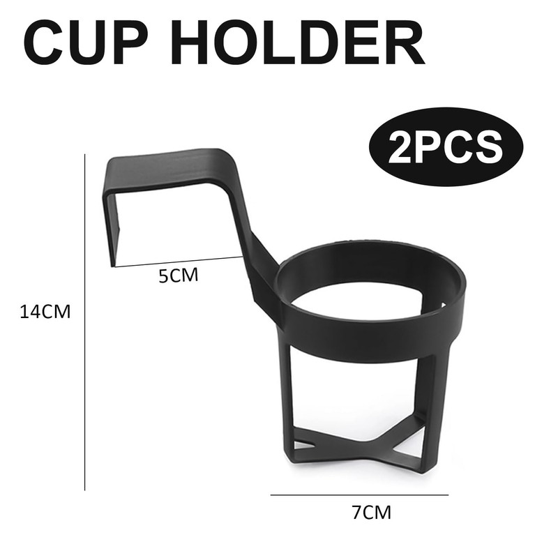 Universal Car Cup Holder 2-Pack – Adjustable Beverage Bottle Holders