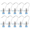 10-Pack Anti-Slip Hook Clips for Skirts Shorts Towels Boots Bulk