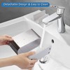 LAFARA Toothbrush Holders for Bathroom Organizer Countertop, Detachable Anti-Slip Large