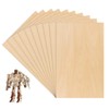 Plywood Sheets, 10PCS Basswood Sheets, 300 x 200 x 1.5mm