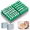 AceOrbit 72pcs Alphabet Stamps Set for Clay 1/2''/12.7mm Pottery Letter