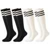 BONANGEL Kids Youth Soccer Socks,Boys Girls Knee High Athletic Sports