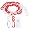 sourcing map Plastic Chain 5 FT/1.53 M, Safety Chain Red