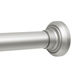 Shower Curtain Rod 33 to 72 Inches, 1 Inch Adjustable Spring Tension Curtain Rod No Drill, Stainless Steel Shower Rod for Bathroom, Closet, Window, Room Divider, Never Rust, Non Slip, Nickel