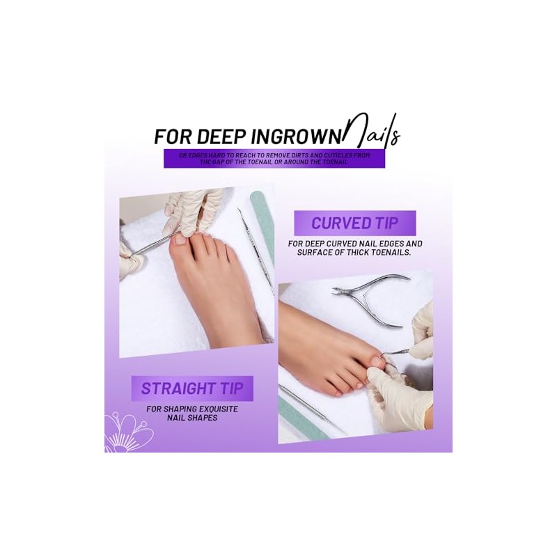 Fandamei Kit Para El Cuidado De Las Uñas, Limas Y