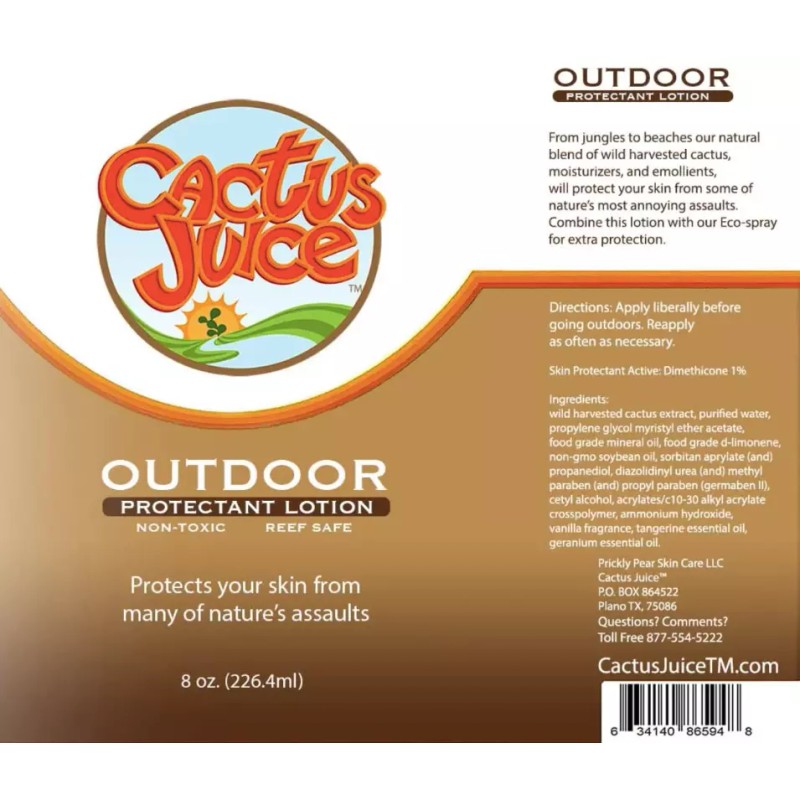 Cactus Juice 8oz Outdoor Protectant Lotion