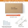 Probrico 30 Pack| White Cabinet Pulls 2-1/2 Inch T Bar