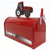 Case IH Rural Style Mailbox with Topper Tractor Red
