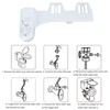 Bidet Attachment Self Cleaning Dual Nozzle Adjustable Water Pressure Cold