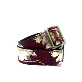 Get'M Get'M Guitar Strap Metal Rose Black 2 Inch Guitar Strap