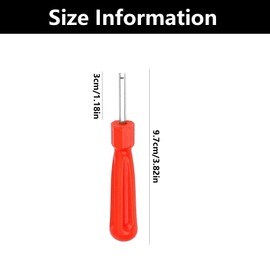 WQEDVN 5 PCS Valve Core Removal Tool, Tyre Valve Tool, Tyre Valve Key, for Cars Bikes Vans Quads(Red)