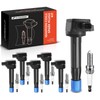 A-Premium Set of 6 Ignition Coil Pack and Iridium Spark