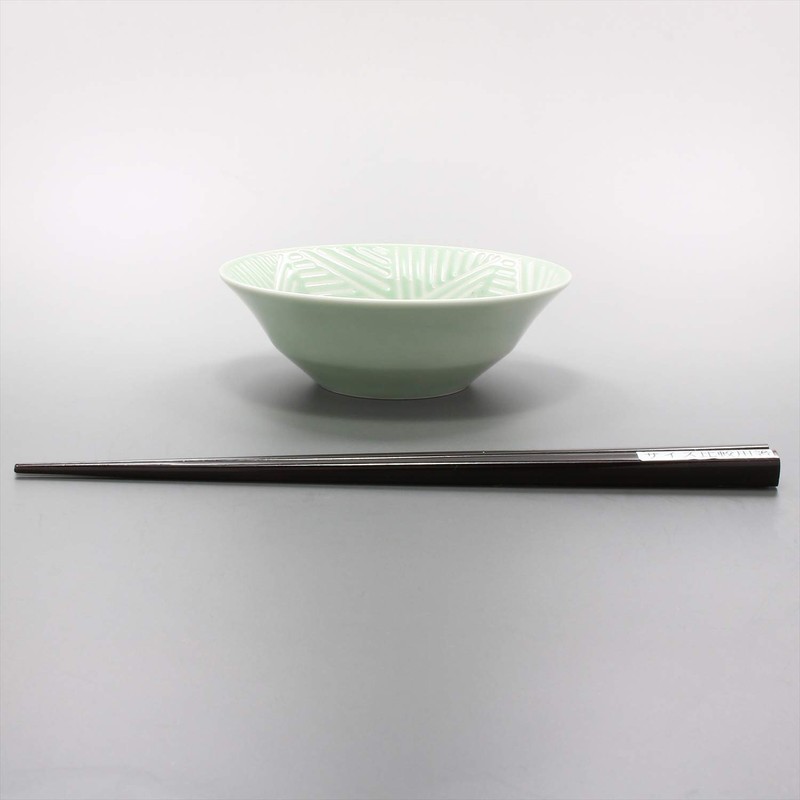 Hamatoto 404009 Hasami Ware Bright Bowl, S, Aqua, 4.6 inches