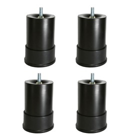 4 Inch Metal Adjustable Bed Base Frame Leg Replacement Heavy Duty Extra Height Leg Compatible with 93% of Frameworks Such as M8 M10 Thread (Set of 4)