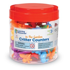 Learning Resources in The Garden Critter Counters - 72 Pieces, Ages 3+ Toddler Learning Toys, Math Games for Kids, Math Manipulatives