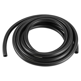 sourcing map Lubricating Oil Hose, 6mm(15/64") ID x 9mm(23/64") OD 8.2Ft/2.5M Rubber Water Hose Pipe Tubing Black