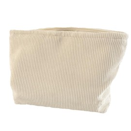 SxoSyo Cosmetic Bags for Women Makeup Bag Large Capacity Purse Travel Toiletries Zipper Storage Pouch Make up Brushes Organizer for Gifts (Corduroy, White)