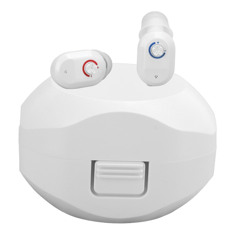 Double Direct Charging Hearing Aid Earphone Ear Aid White Layered