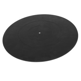 Record Protective Mat, 12 Inch Record Pad with Non Slip Slot Rubber Turntable Slipmat Pad for LP Record Player, Improve Sound