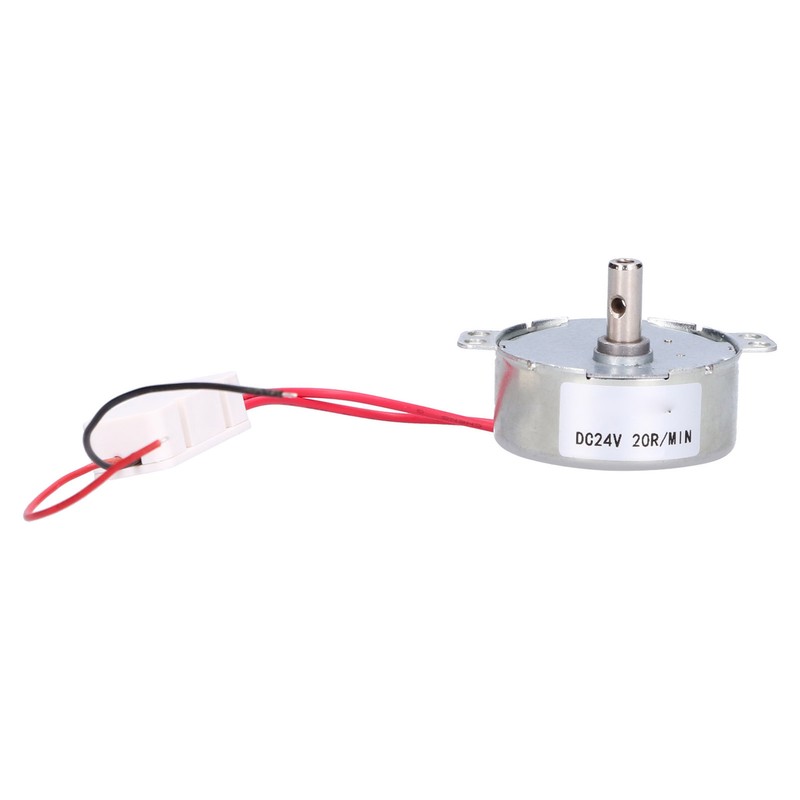 DC Motor 20RPM CCW/CW 4W 24V Horizontal Hole Tapping Shaft