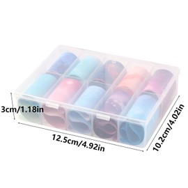 10 Sheets Nail Foil Nail Transfer Foil Starry Sky Star Laser Marble Print Nail Design Stickers Nail Decals Nail Art Foil for Larger, Longer Acrylic Nails