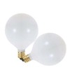 Satco S3753 120V Candelabra Base 25-Watt G16.5 Light Bulb, Satin
