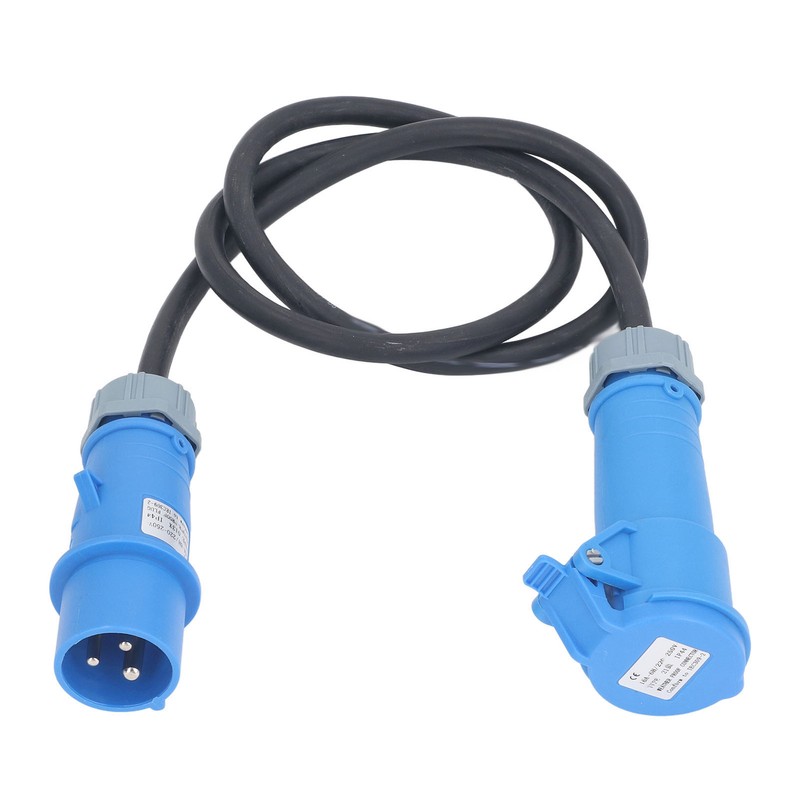 Camping Adapter Cable Male to Female 16A Coupling High Current