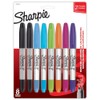 Sharpie Marcadores Permanentes, Doble Punta, Surtidos, 8 Piezas