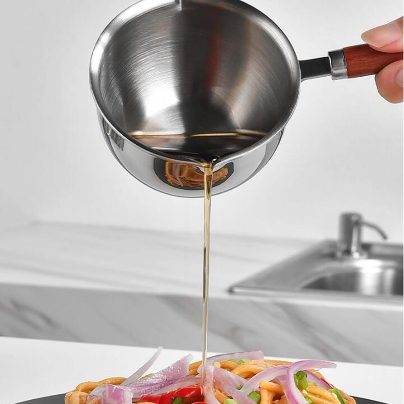 Mini Butter Warmer Pan Stainless Steel Quick Oil Warmer Pot