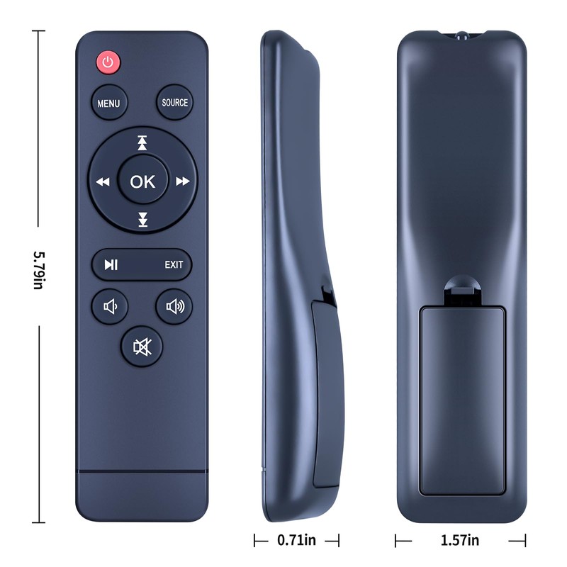 Replacement Remote Control Compatible with DR.J Professional Portable Mini Projector