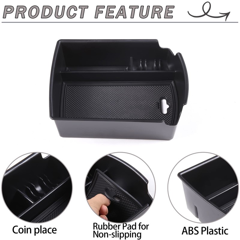 Lcojicep Center Console Armrest Box Storage Box Tray Compatible with