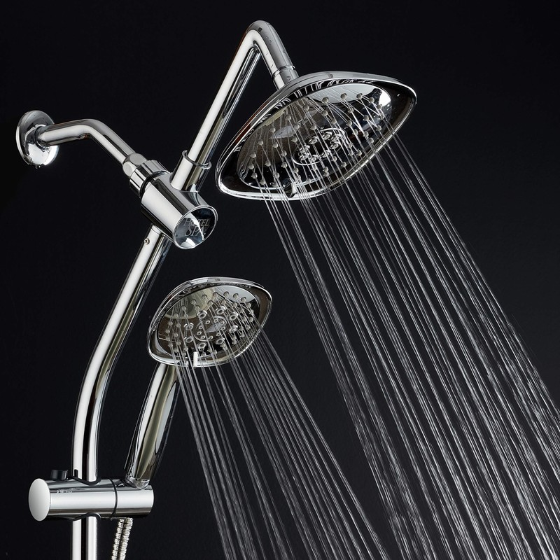 Hotel Spa - 7-Inch Rainfall Combo with Slide Bar, 48-Setting