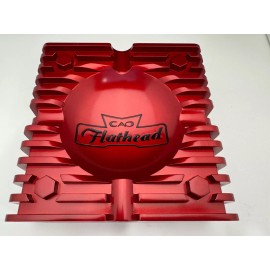 CAO Flathead Metal Cigar Ashtray - Red - New