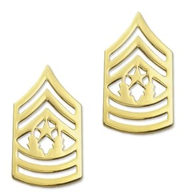U. S. Army Command Sergeant Major - E9 Rank BRITE (sold in pair)