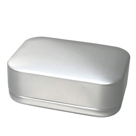 !NARA NAMIBIA natural cosmetics Metal Soap Box Silver - Individually Printable