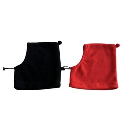 2 Pieces Dog Winter Hat Adjustable Pet Hats Neck Warmer Fashion Beanie Hats Cute Plush Dog Pirate Hat for Small Medium Large Pet Holiday Christmas Party Costume (Black+Red, S)