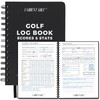 CADDENT GOLF Log Book - Wire-Bound Golf Notebook and Golf