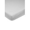 Meyco Baby Fitted Sheet Cot Bed Plain Light Grey 60